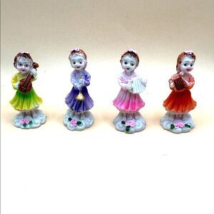 Set of Four Musical Figurines